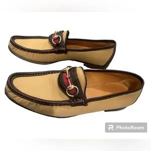 Gucci | Shoes | Gucci Horse Bit Fabric With Leather Trim  display picture 1